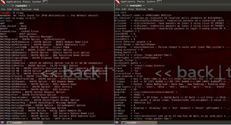 Scapy tool