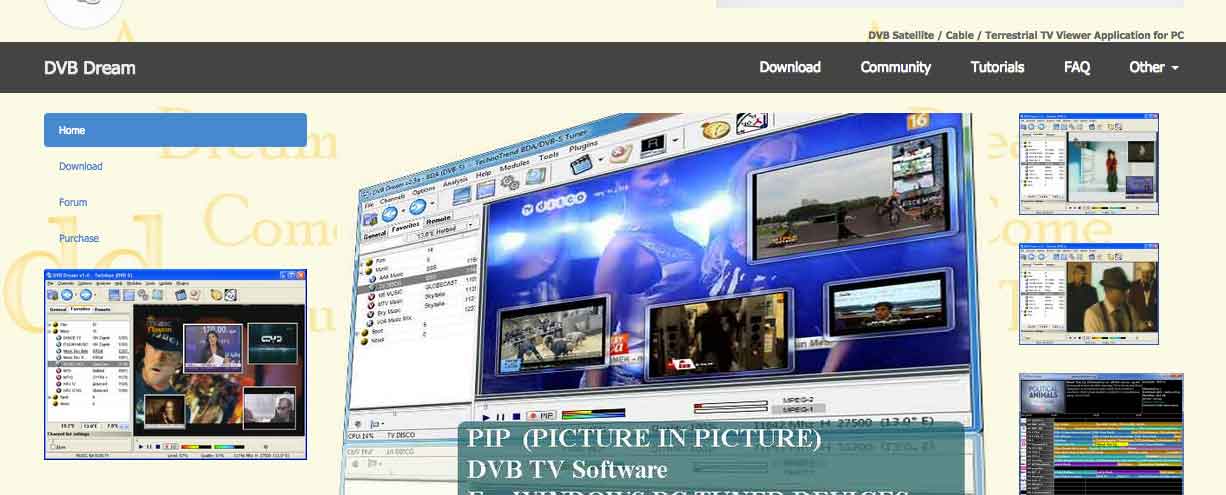 DVBdream interceptar satélites