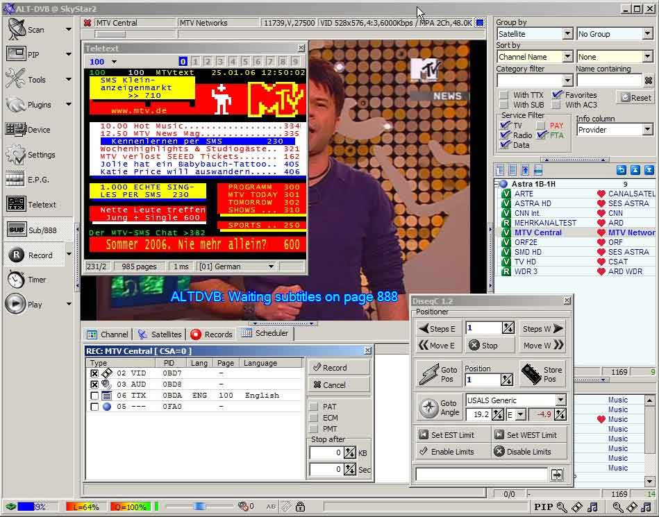 Altdvb interceptar satélites